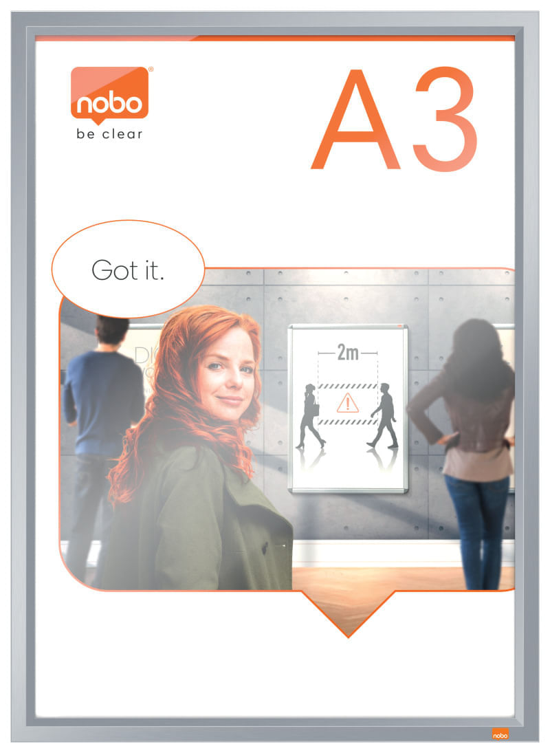 acte necesare schimbare buletin galați Rama pentru perete NOBO Impression Pro, aluminiu, cu clip, A3, gri