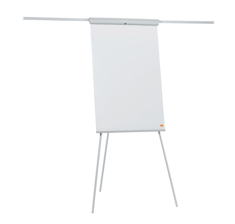 Flipchart NOBO Essentials, otel lacuit, brate extensibile si trepied, magnetic, alb