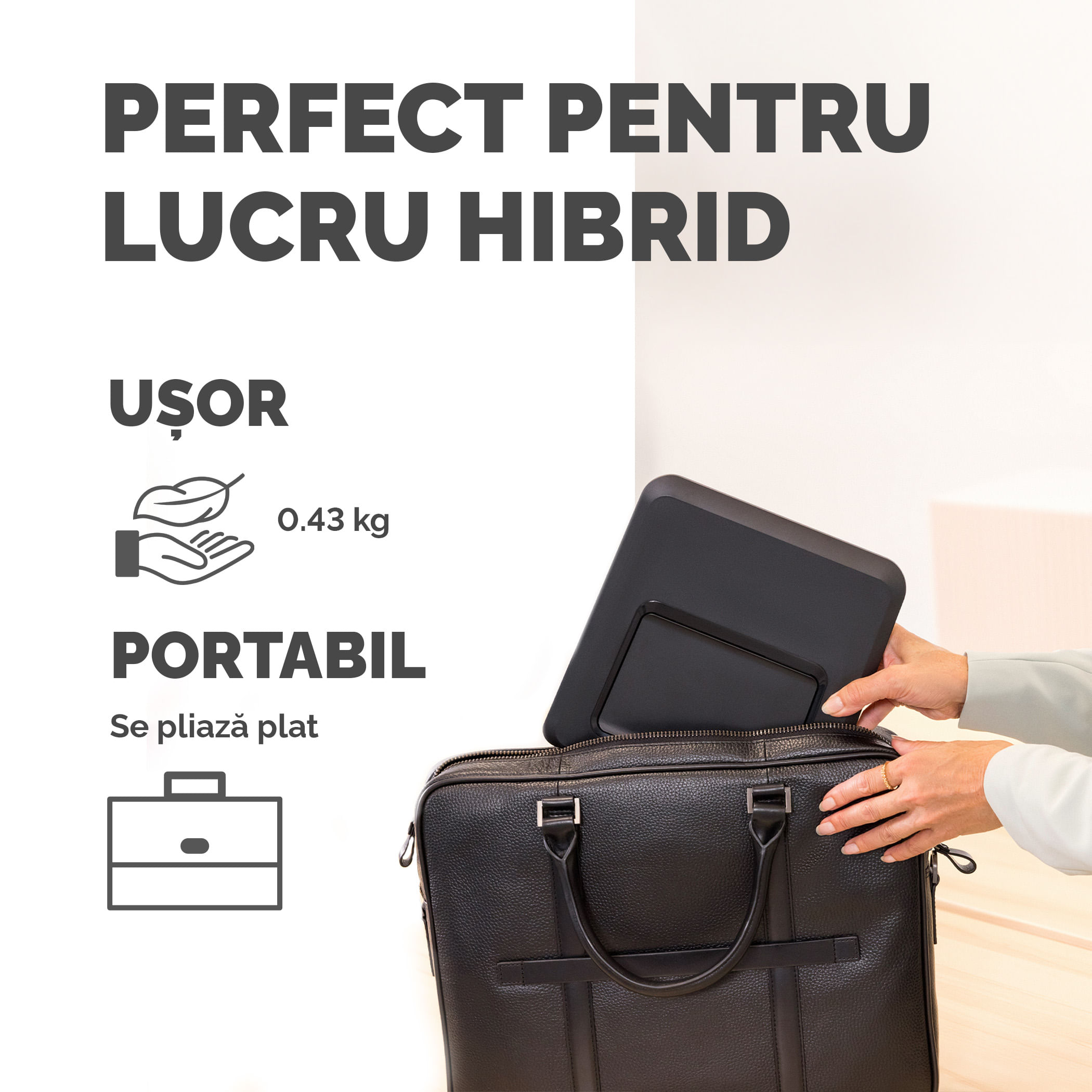 Suport laptop negru Breyta