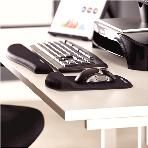 Mouse Pad Plushtouch negru Fellowes