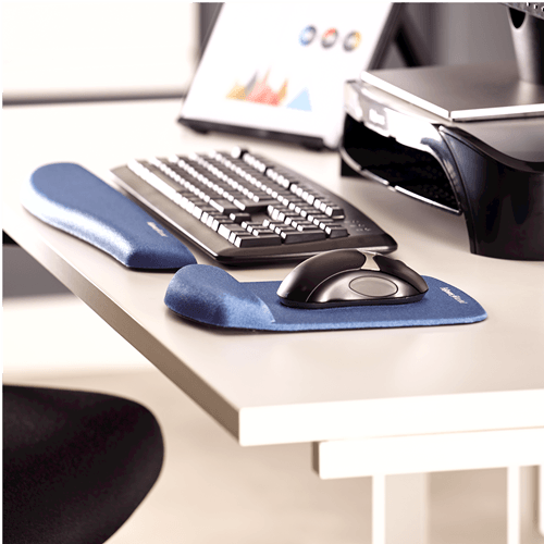 Mouse Pad Plushtouch albastru Fellowes