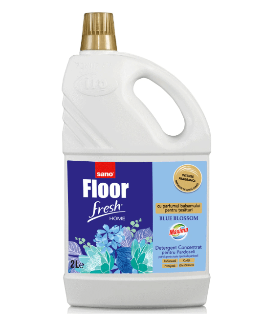 Detergent pardoseala 2 litri Sano Floor Fresh Home Blue Blossom