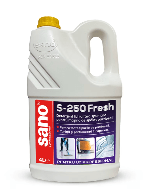 Detergent profesional pardoseala Sano S-250 Fresh 4 litri Detergent profesional pardoseala 4 litri Sano S-250