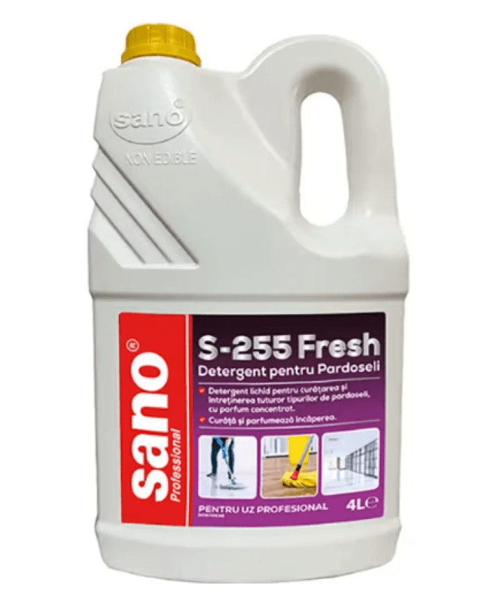 Detergent profesional pardoseala Sano Fresh S-255 4 litri Detergent profesional pardoseala 4 litri Sano S-255