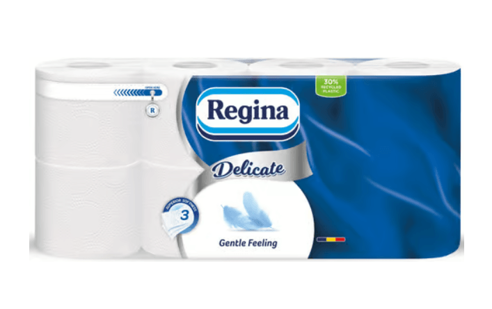 Hartie igienica 3 straturi 8 role Regina Delicate