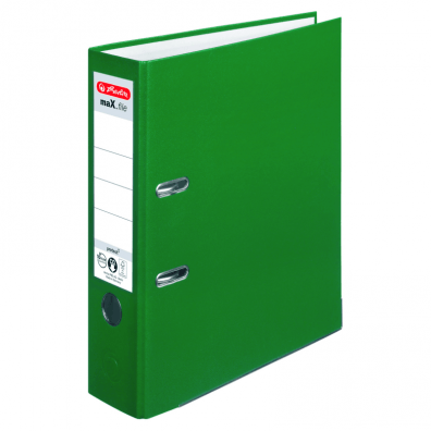 Biblioraft A4 8 cm PP Herlitz Verde