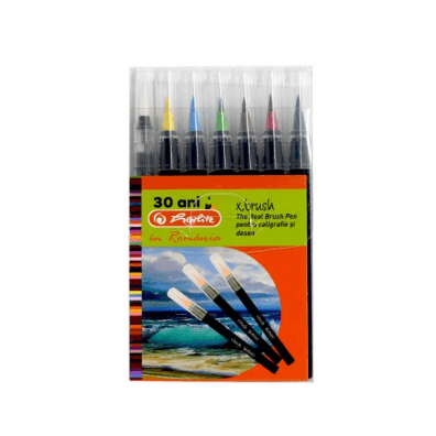 Carioci cu varf de pensula X.brush 6+1 bucati Herlitz