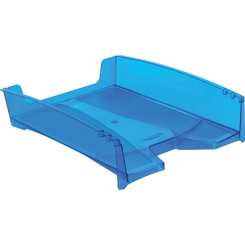 Tavita de birou polipropilena A4 transparenta Fellowes Albastru