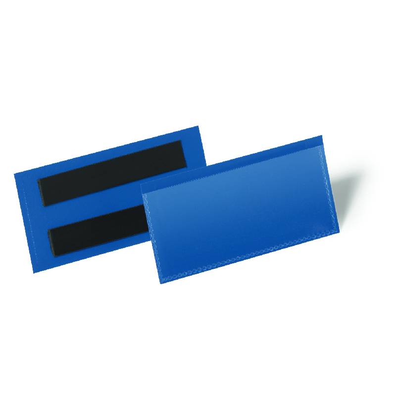 Buzunar logistic magnetic Durable 100 x 38 mm PP 50 bucati/set albastru