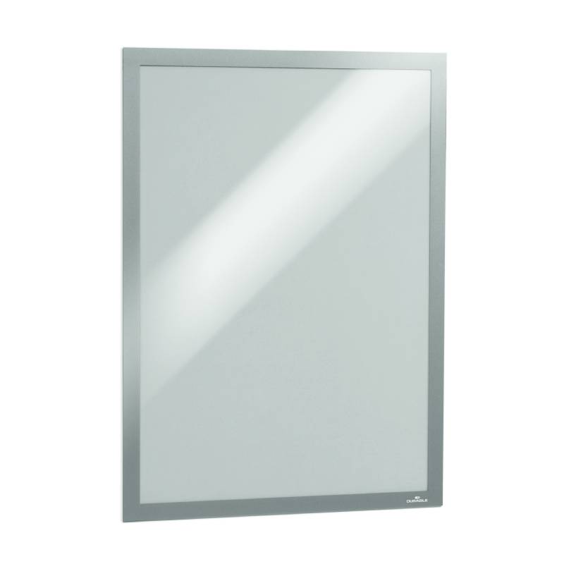 Rama autoadeziva magnetica Durable Duraframe A3 2 bucati/set argintiu