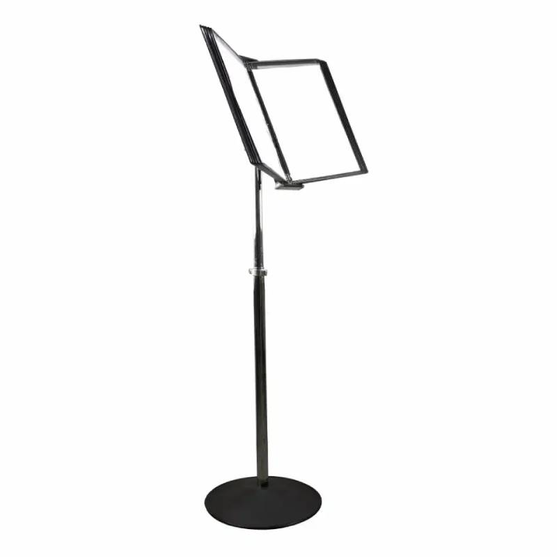 cuibar găini ouătoare cu podea înclinată Sistem prezentare pentru podea 10 displayuri A4 negru Tarifold