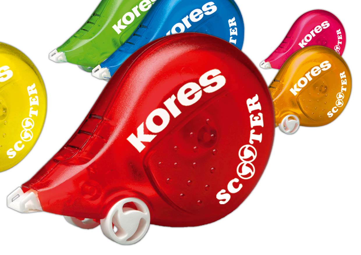 Banda corectoare Kores Scooter cu rotite 4,2 mm x 8 m diverse culori