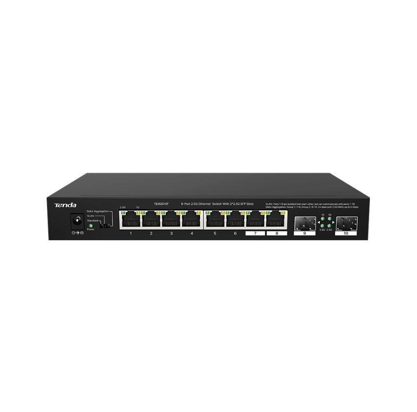 TENDA 8-PORT 2.5G ETHERNET SWITCH