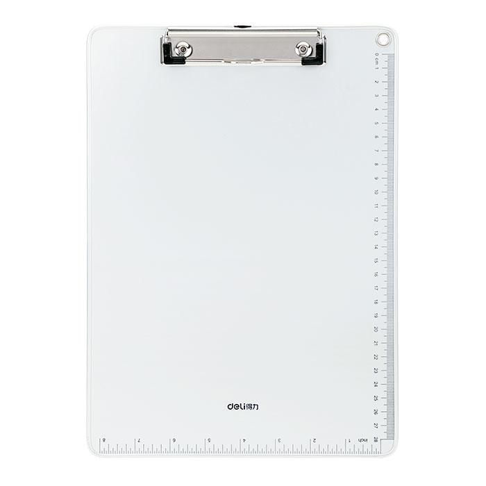 Clipboard simplu metal cu rigla Deli