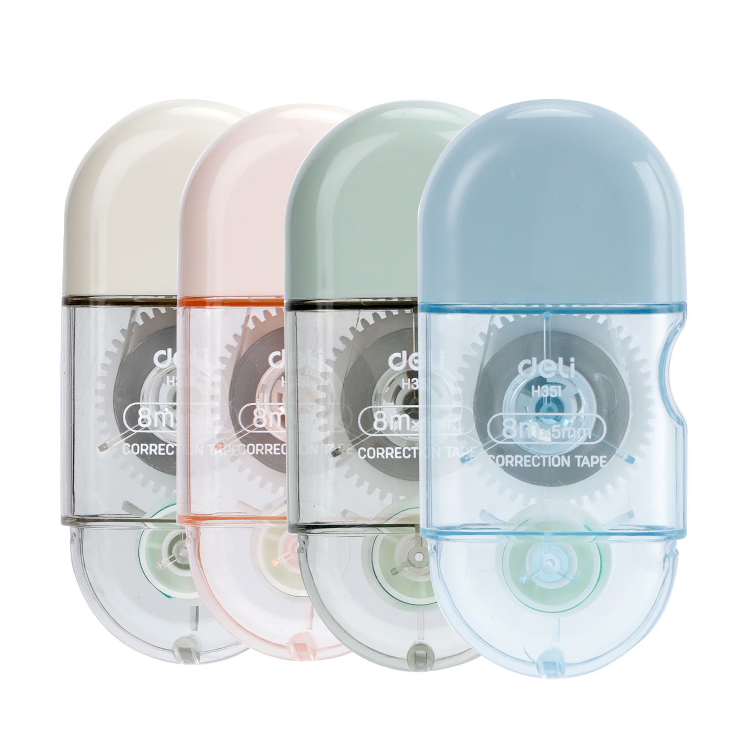 Banda corectoare Deli 5 mm x 8 m cu capac