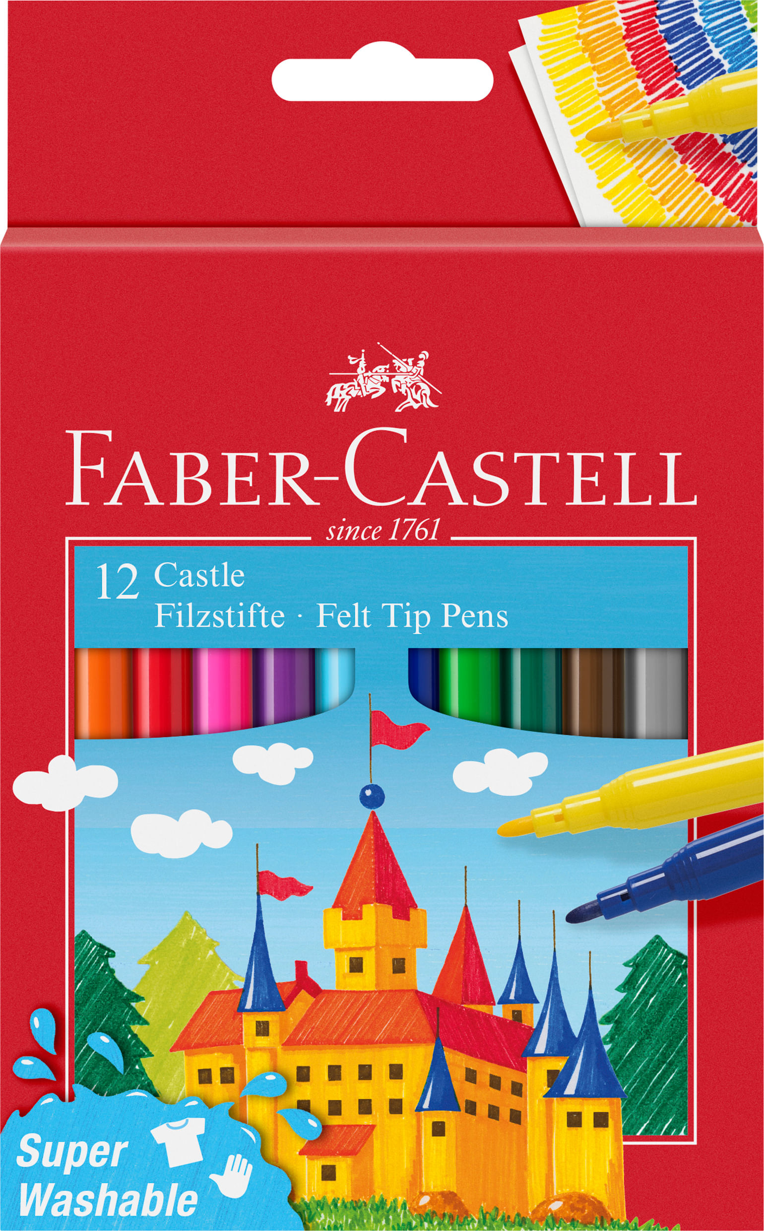 Carioci Faber Castell 12 culori superlavabile