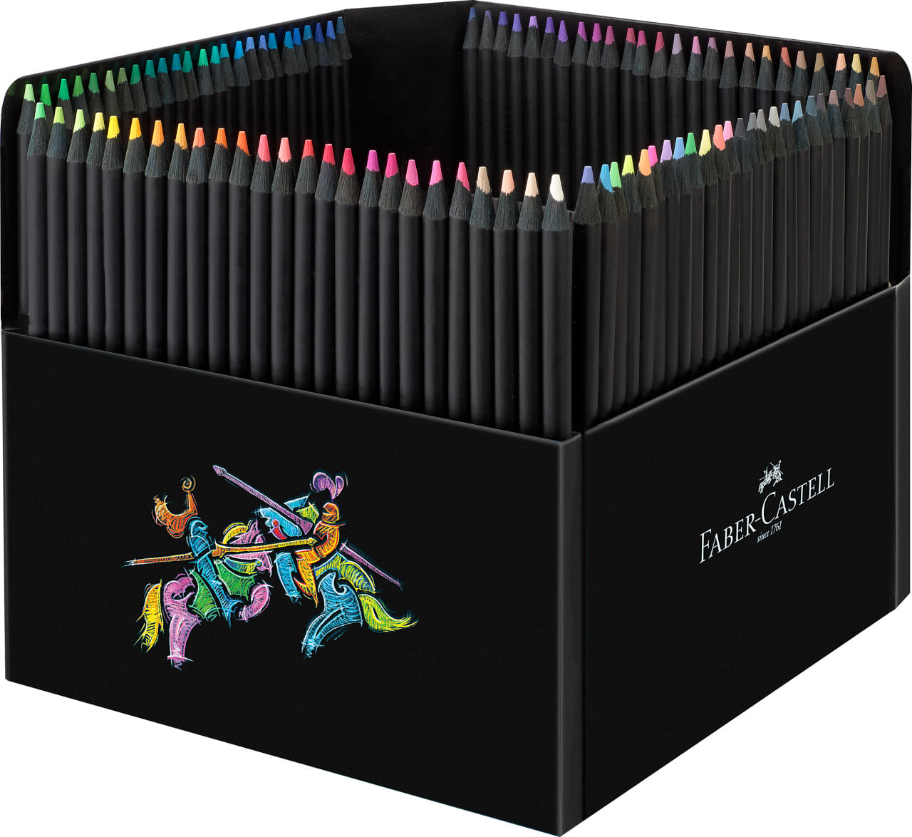 Creioane colorate 100 culori Black Ed Faber-Castell