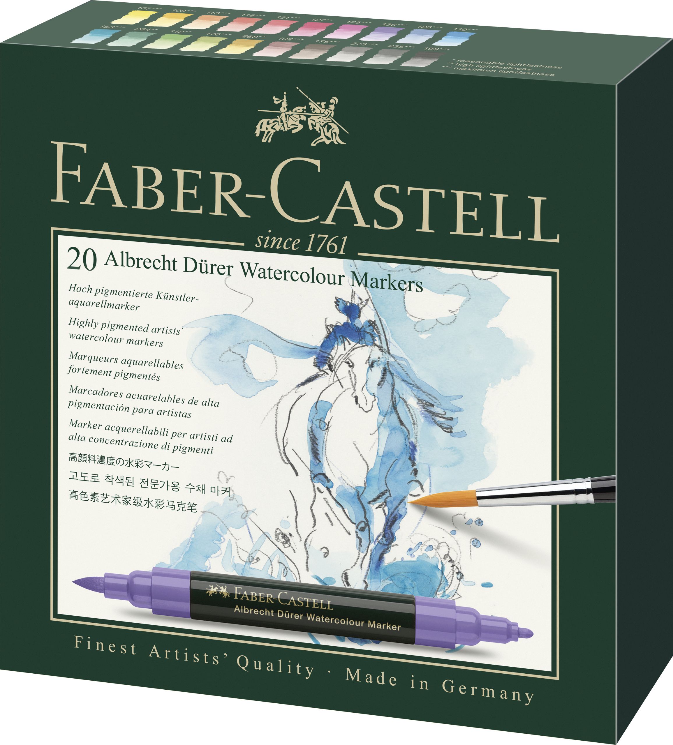 Marker solubil a.durer 20 buc/set Faber-Castell