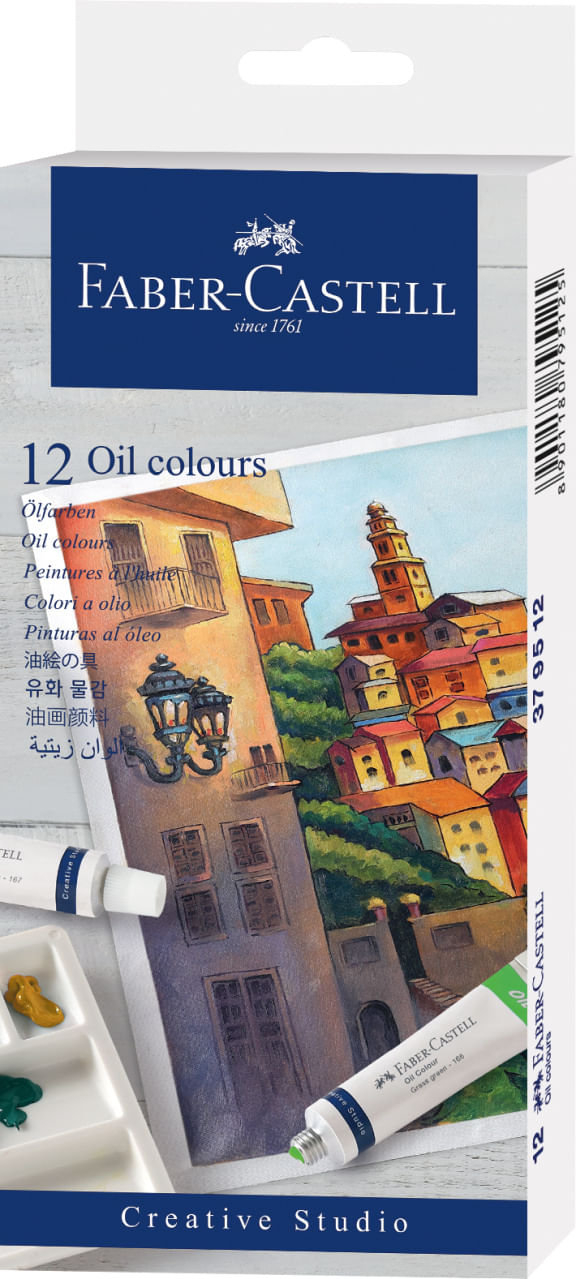 Culori uleiuri 12 culori 9 ml Faber-Castell