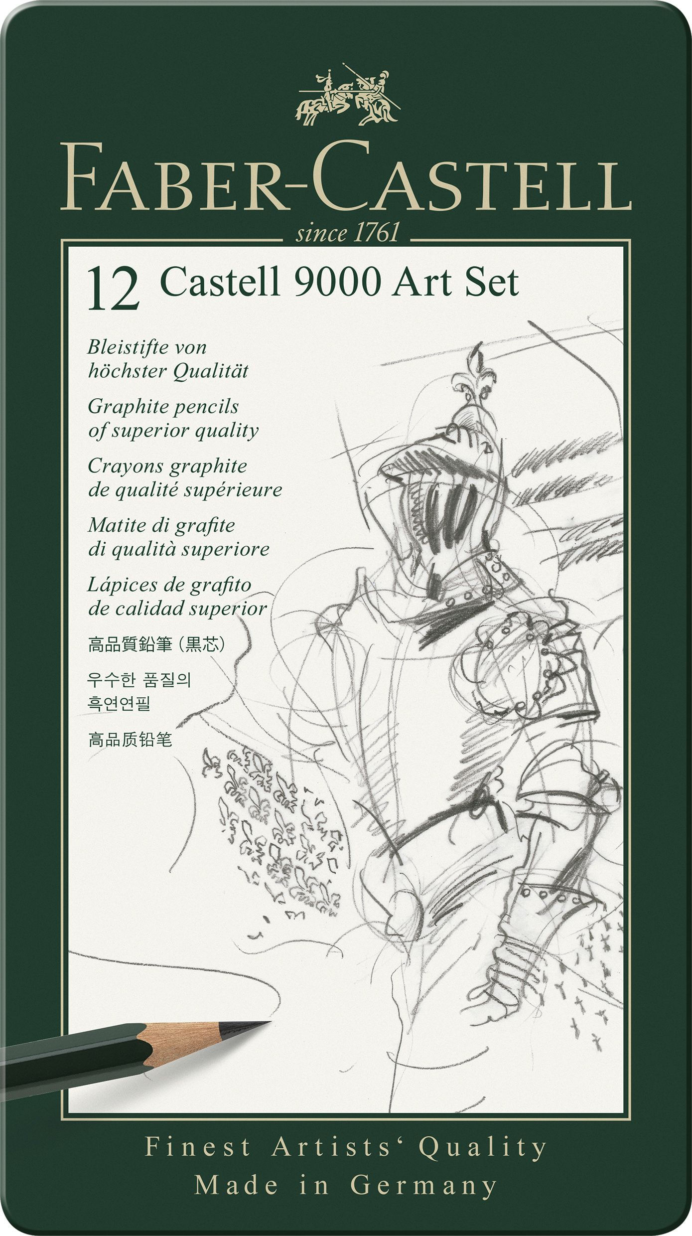 Set arta 12 buc creion Grafit9000 Faber-Castell