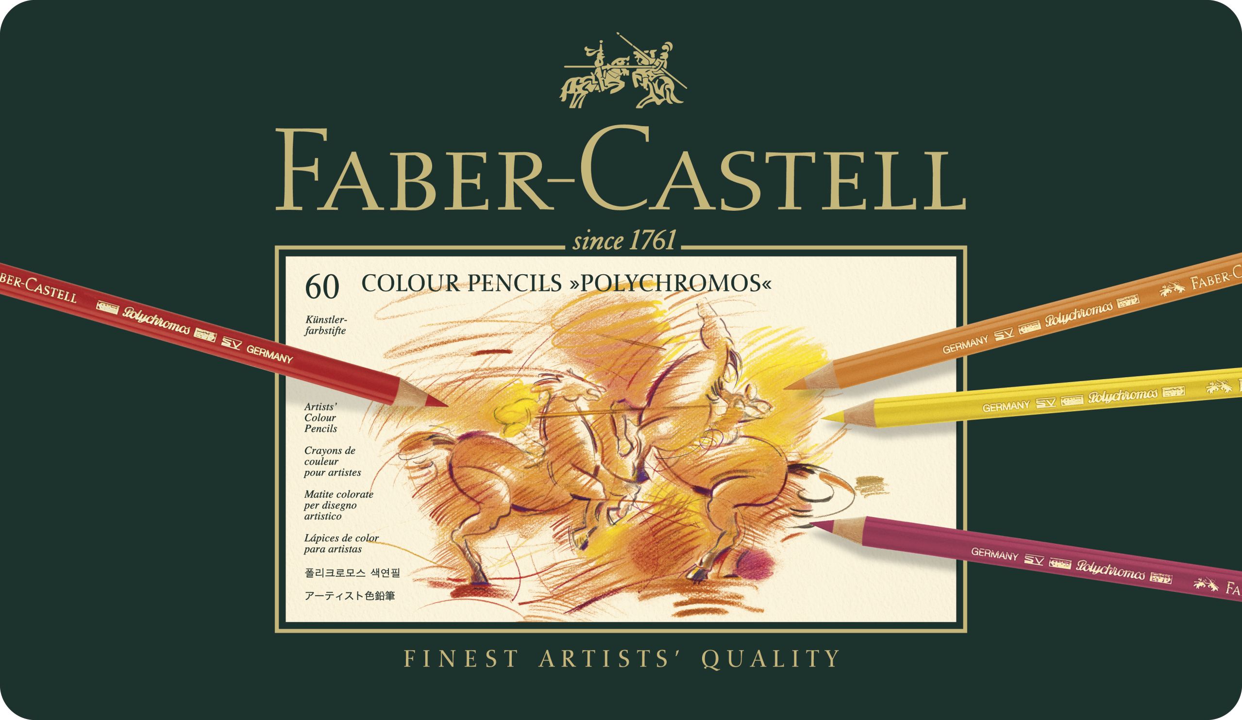 Creioane colorate 60 cul Polychromos Faber-Castell