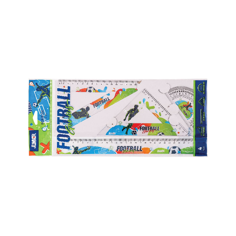 Set geometrie FOTBAL 4 piese/set Junior