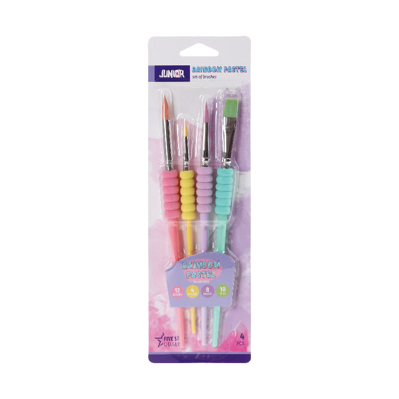 Pensula 4 buc/set Rainbow Junior