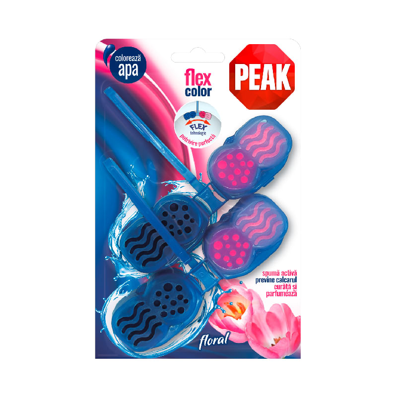 Odorizant solid WC Peak Flex Color Floral 2 x 48 g Odorizant WC Peak 2 x 48 g Flex Color Floral