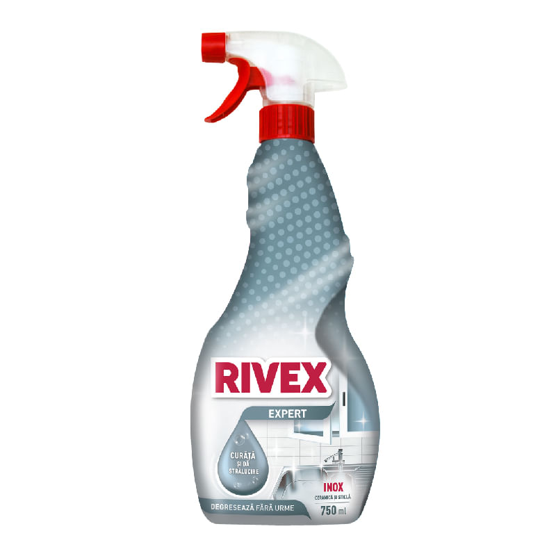 Solutie curatare inox cu pulverizator 750 ml Rivex