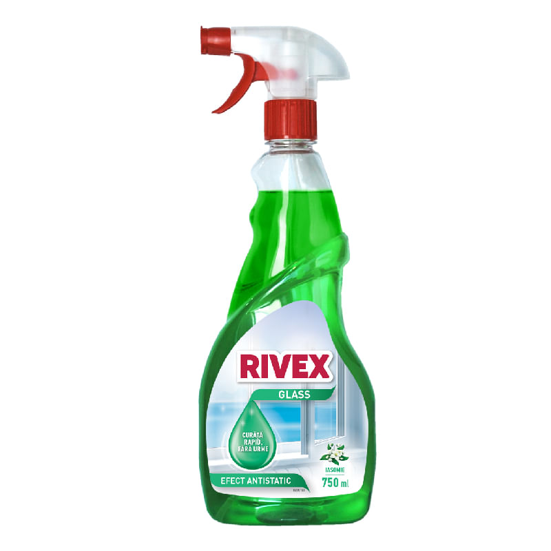 Detergent geamuri cu pulverizator 750 ml Rivex Iasomie