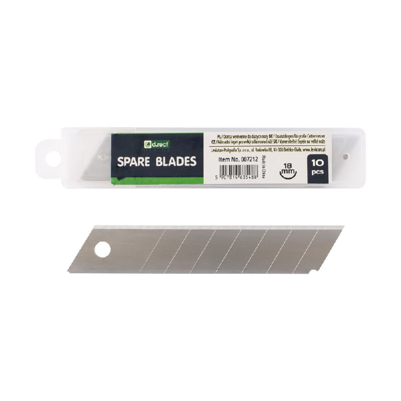 Rezerve cutter 18 mm 10 buc/set D.Rect Rezerve cutter 18 mm 10 buc/set D.Rect