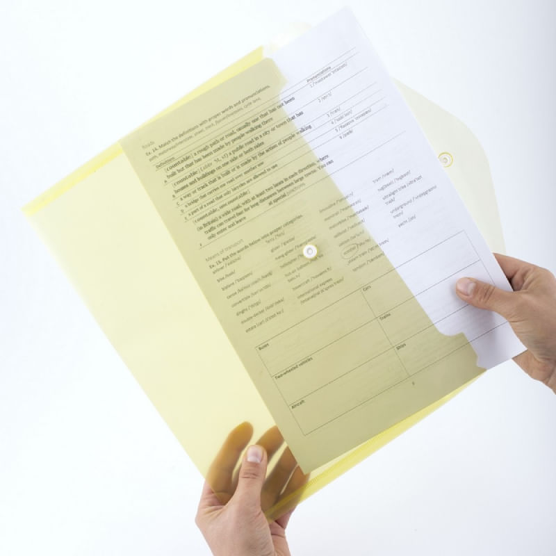 navigator a4 Mapa A4 plastic transparent galben cu capsa 5530 D.Rect