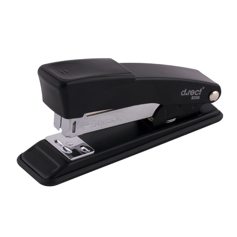 Capsator negru metalic 24-26/6 mm 30 coli D.Rect Capsator negru metalic 24-26/6 mm 30 coli D.Rect