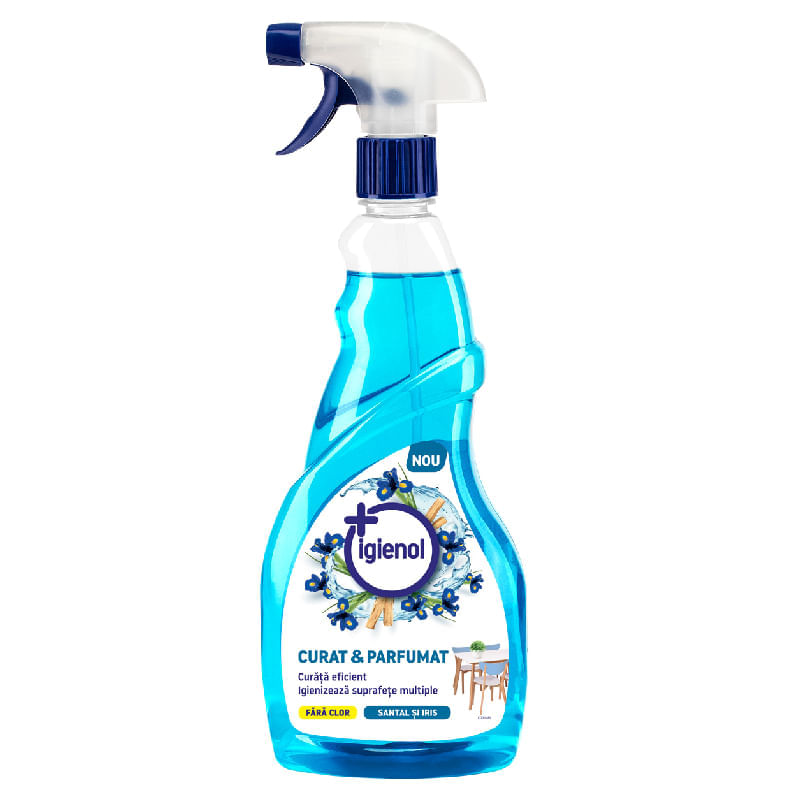 Detergent universal cu pulverizator Igienol Santal Iris 750 ml Detergent universal cu pulverizator 750 ml Igienol Santal Iris