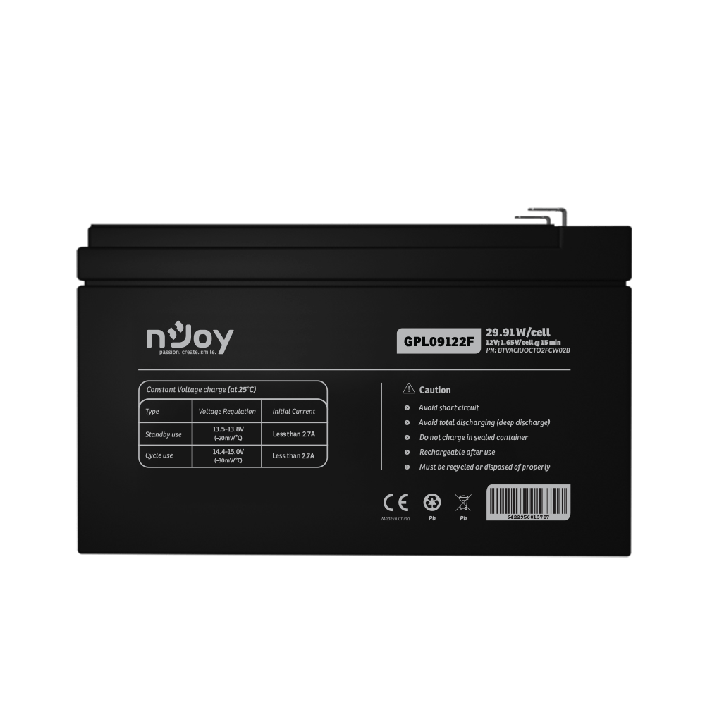 ACUMULATOR NJOY GPL09122F 12V