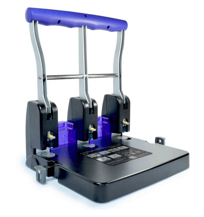 Perforator negru metalic 3 perforatii 100 coli Rapesco Perforator negru metalic 3 perforatii 100 coli Rapesco negru