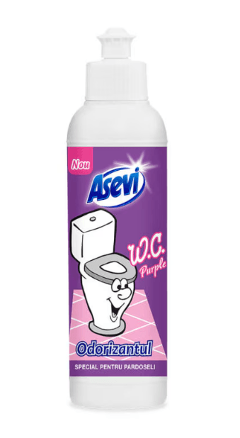 Odorizant WC lichid Asevi Purple parfum floral 200 ml Odorizant WC 200 ml Asevi Purple