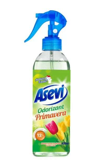 Odorizant spray Asevi Primavera pentru camera 400 ml Odorizant camera 400 ml Asevi Primavera