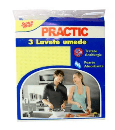 Lavete umede practic Scotch-Brite 3 buc