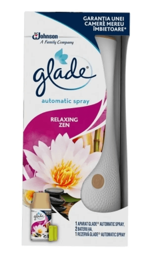 Odorizant camera Glade Automatic Spray Relaxing Zen 269 ml Odorizant camera 269 ml Glade Aut Spray Relaxing Zen
