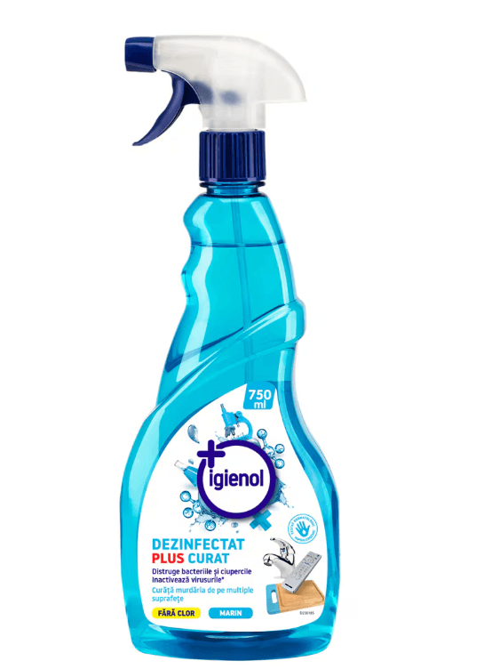 Dezinfectant suprafete mici pulverizator 750 ml Igienol Marin Dezinfectant suprafete mici pulverizator 750 ml Igienol Marin