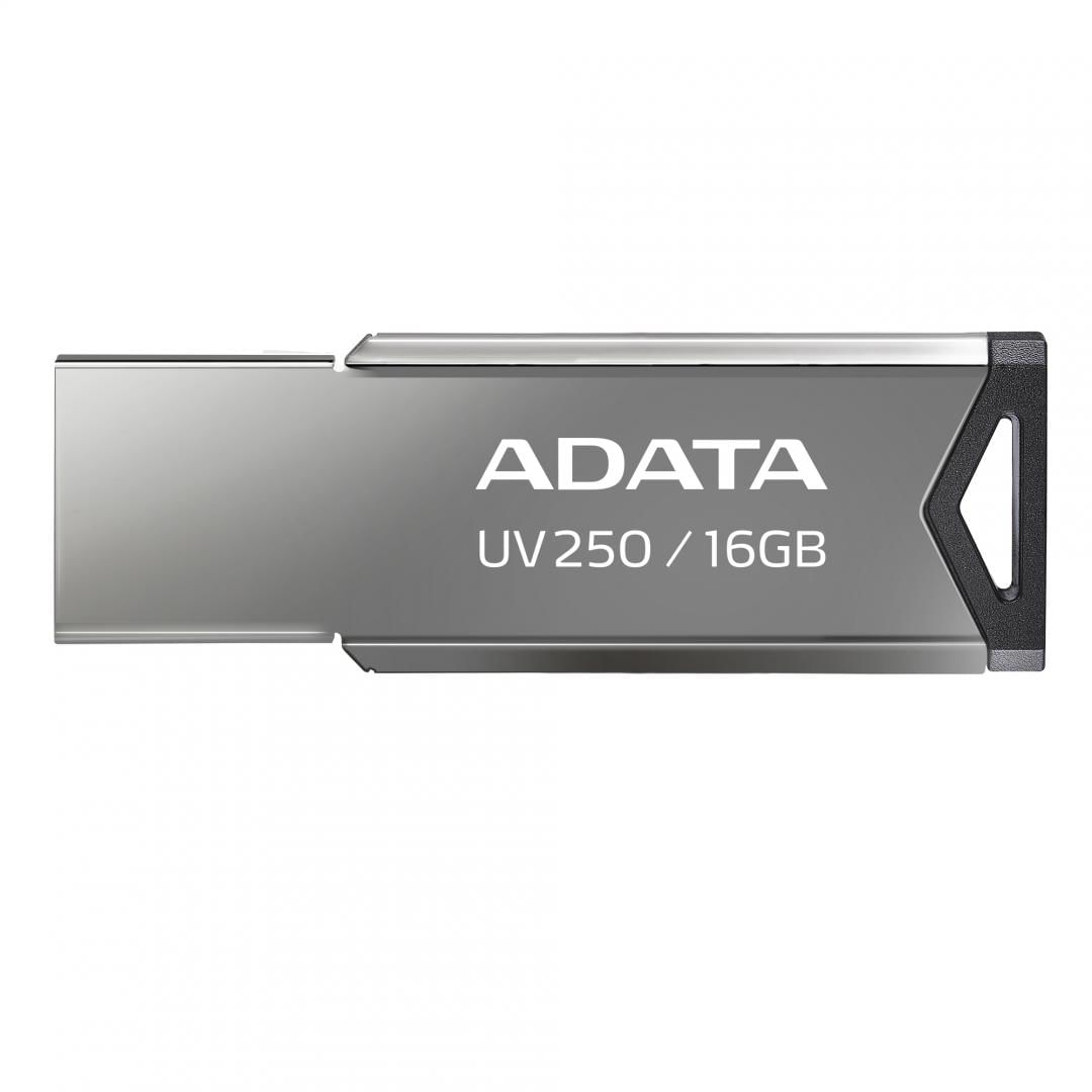 ADATA USB 16GB 2.0 UV250 SILVER USB Flash Drive ADATA, UV250, 16GB, 2.0, Metalic, Argintiu