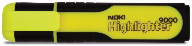 Textmarker Noki diverse culori 1-5 mm varf tesit  galben