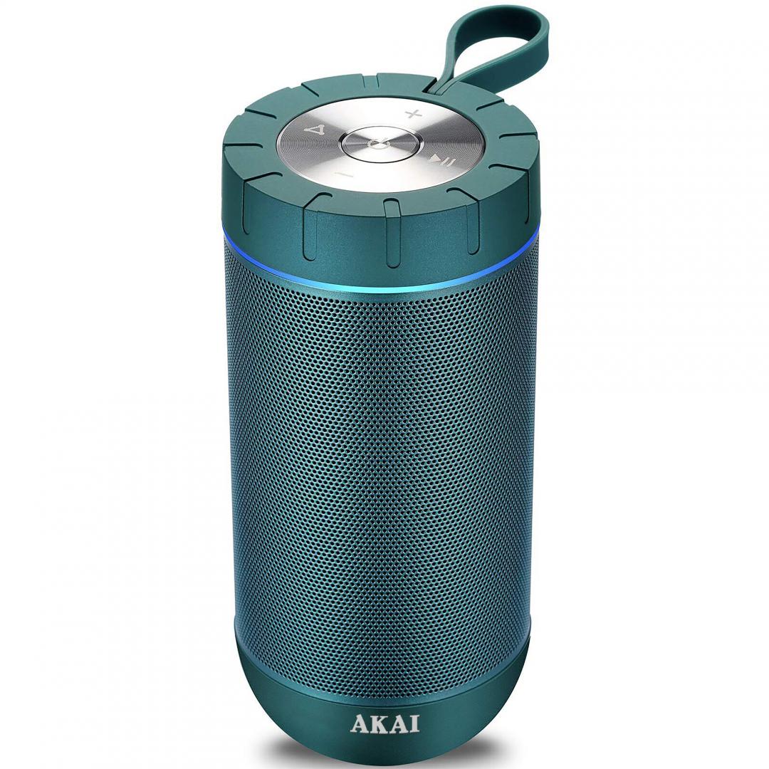 Boxa portabila Akai ABTSW-60 20W, blue Boxa portabila Akai ABTSW-30, 20w, Bluetooth 5.0, conectivitate Jack 3.5mm, functie hands free, capacitate baterie 6000mAh, autonomie de pana la 30