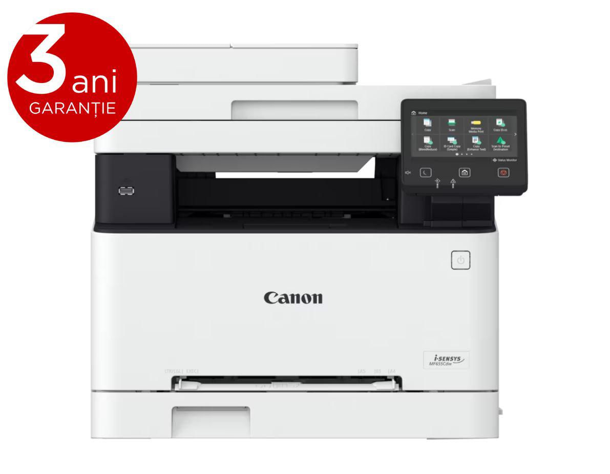 CANON MF655CDW A4 COLOR LASER MFP Multifunctional laser color Canon MF655Cdw, dimensiune A4(Printare, Copiere, Scanare), viteza max 21ppm, duplex, rezolutie max 1200x1200dpi,