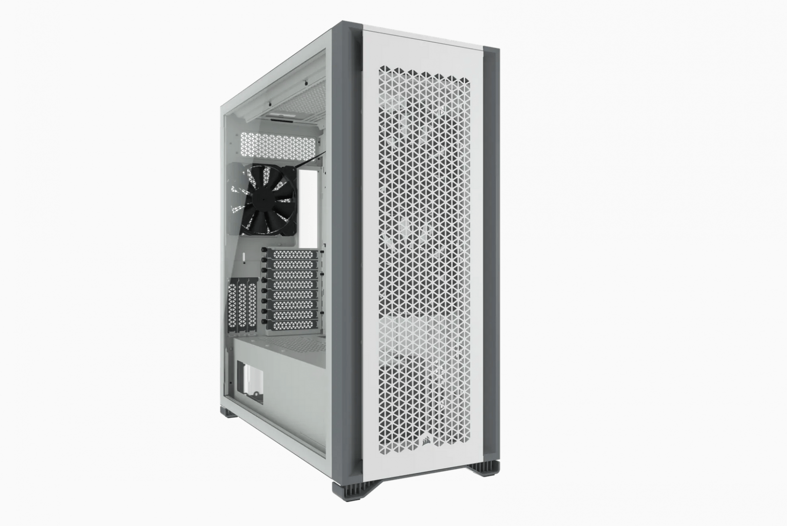 CR Case 7000D AIRFLOW Full-Tower White Carcasa Corsair 7000D AIRFLOW Full-Tower ATX PC Case White Maximum GPU Length 450 mm Maximum PSU Length 225 mm Maximum CPU Cooler Height 190 mm