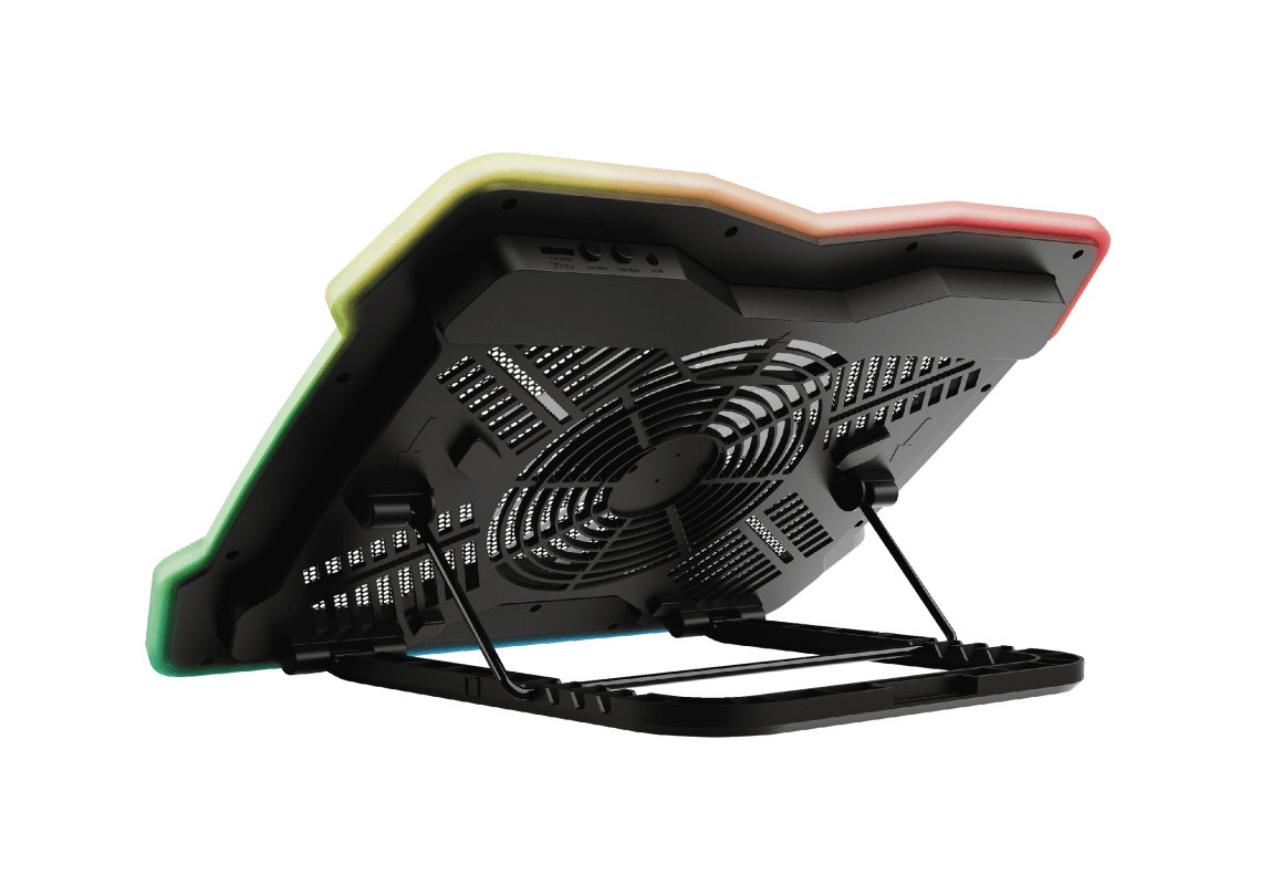 Cooler Laptop Trust GXT 1225 Aura, ng Stand racire Laptop Trust GXT 1126 Aura Multicolour-illuminated Laptop Cooling Stand Specifications General Max. laptop size 17 " Max. weight 10