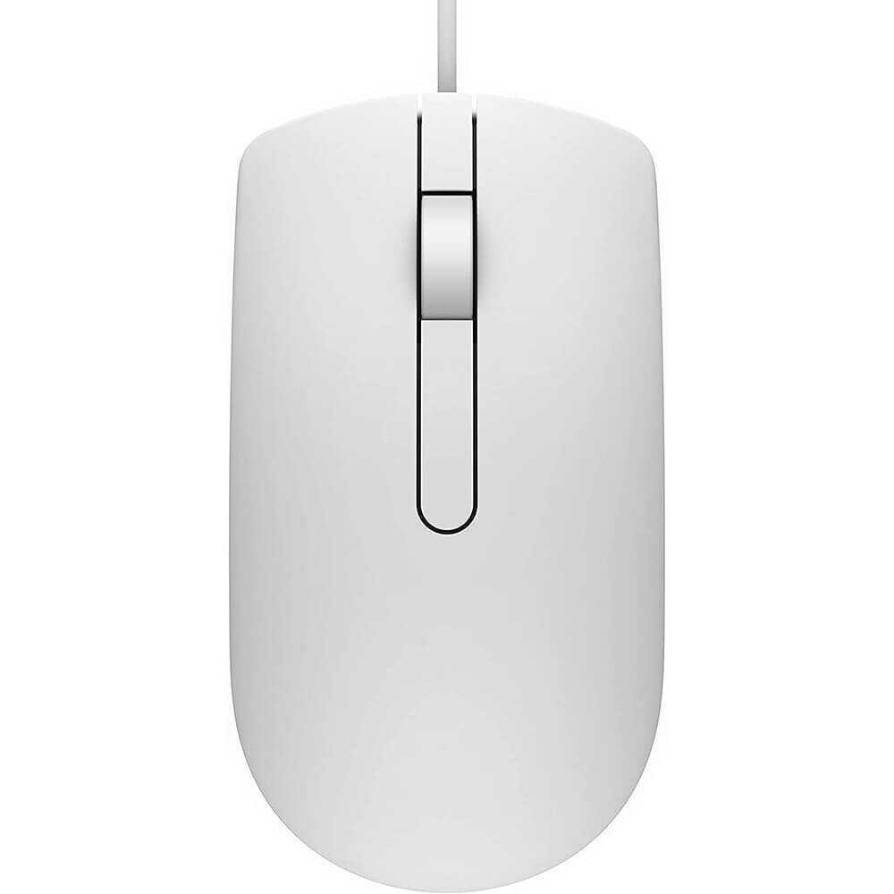 DELL MOUSE  MS116 OPTIC USB CU FIR WHITE Dell Mouse MS116 3 buttons, wired, 1000 dpi, USB conectivity, Color: White