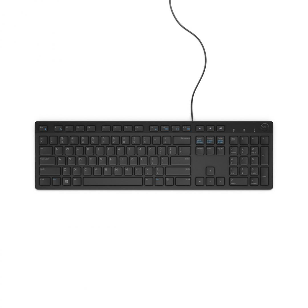 DL TASTATURA KB216 CU FIR BLACK RO DL TASTATURA KB216 CU FIR NEAGRA RO