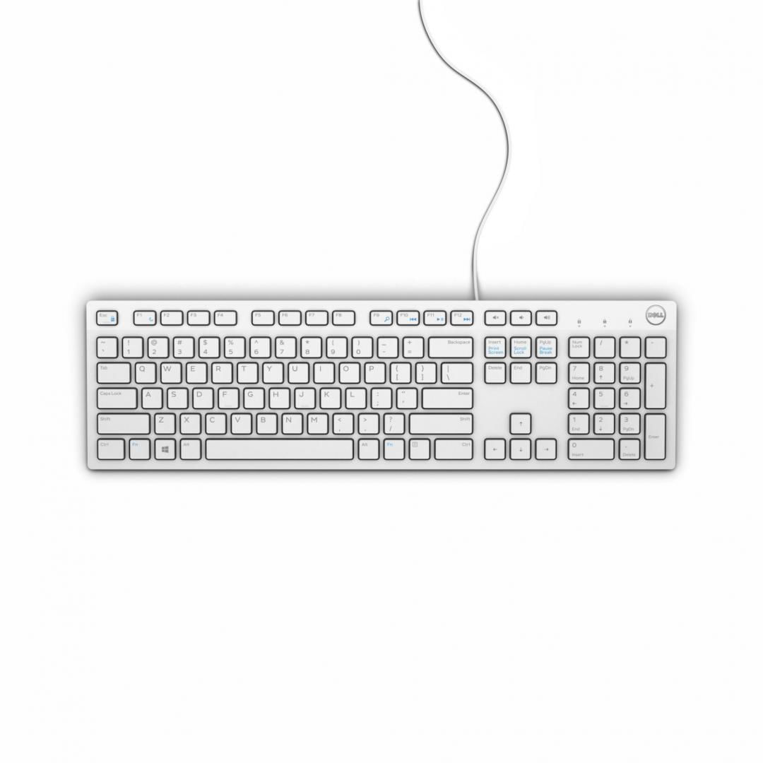 DL TASTATURA KB216 CU FIR WHITE Dell Keyboard Multimedia KB216, wired, US INT layout